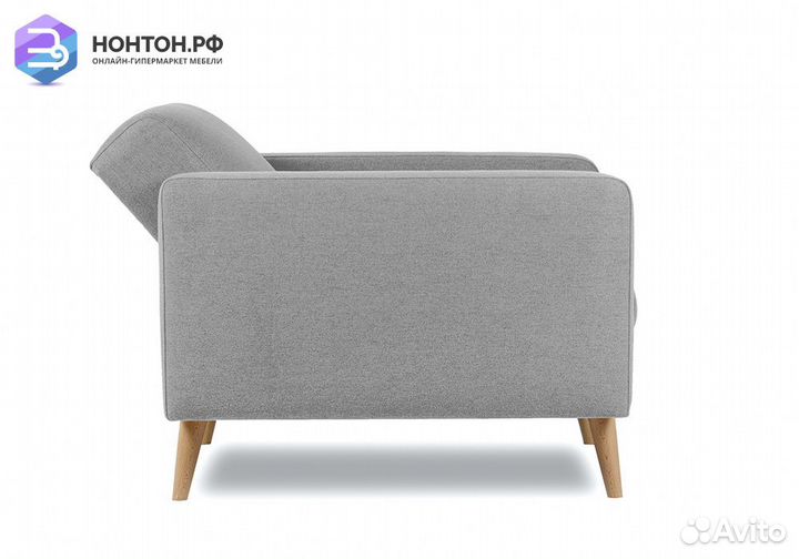 Кресло книжка Верден серое