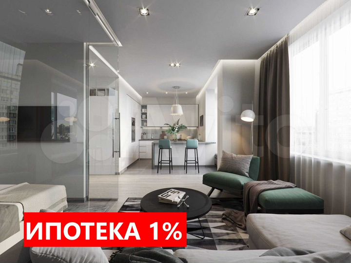 2-к. квартира, 57,3 м², 12/13 эт.