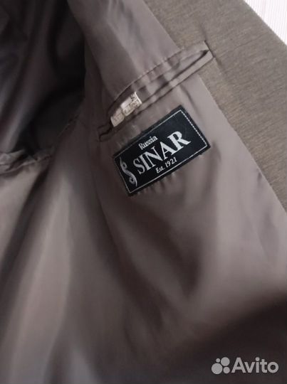 Костюм Sinar классика мужской рост 176 размер 52