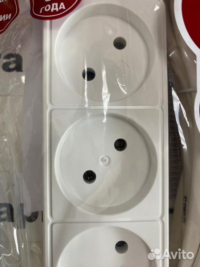 Удлинитель бытовой 3 розетки 5м 2200 Вт