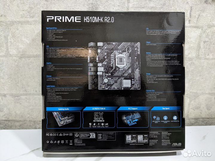Мат. плата LGA 1200/ Asus prime H510M-K R2.0.Новая