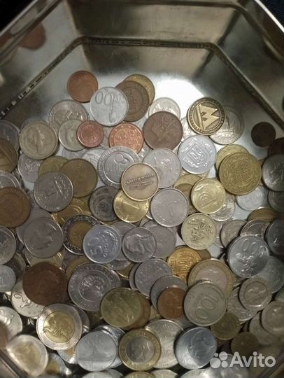Иностранные монеты и российские