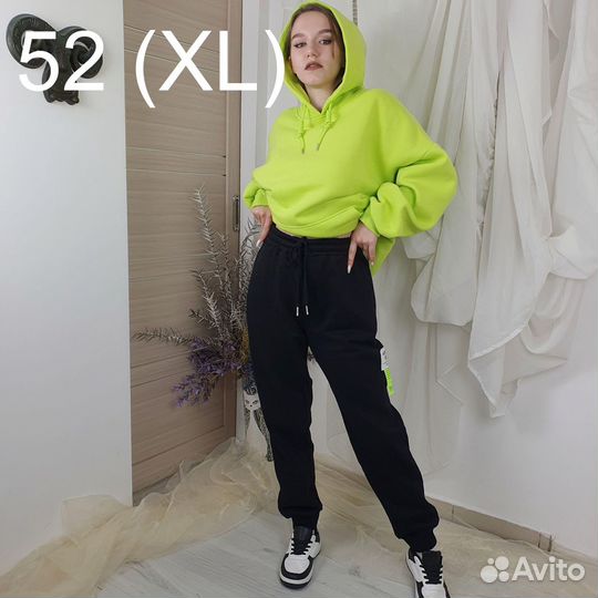 Джоггеры с флисом 7986