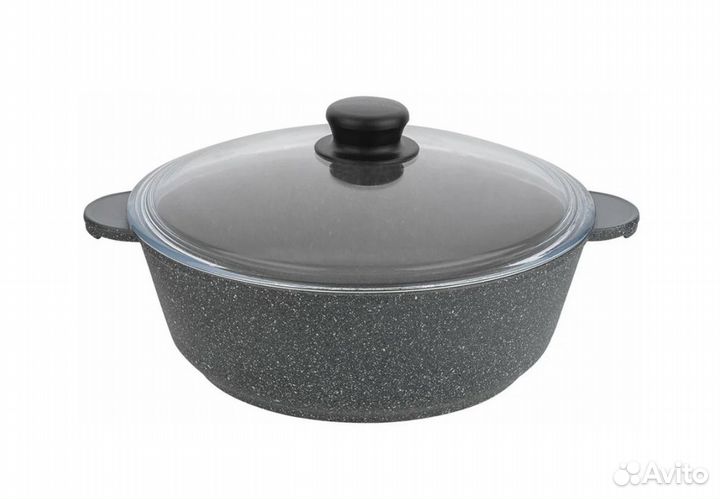 Жаровня литая 5.5 л Катюша Комфорт с крышкой