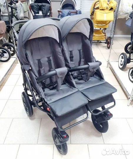 Детская коляска для двойни 2 в 1