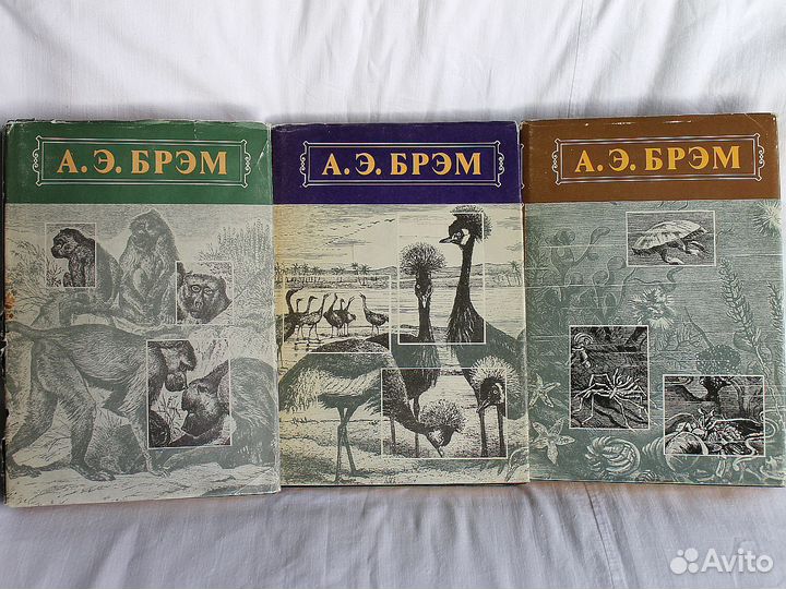 Брэм А.Э. Жизнь животных 3тома 1992г