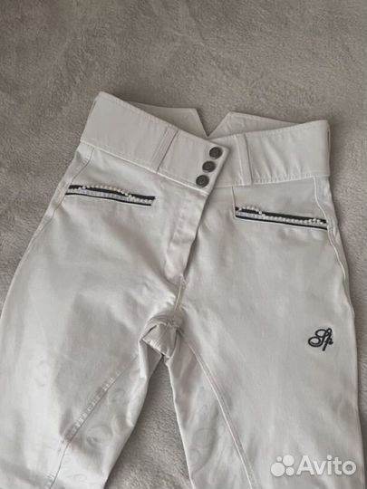 Бриджи spooks для конного спорта белые