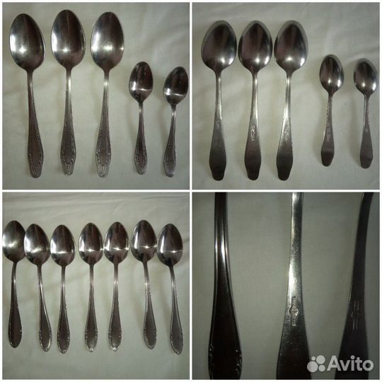 Ложки и вилки с разных наборов