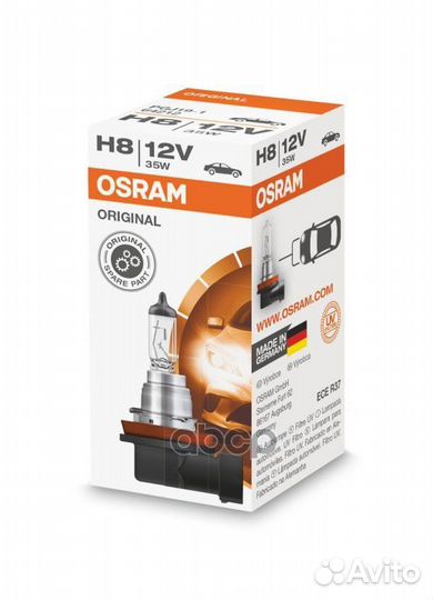 Лампа головного освещения галогенная H8 12V 35W