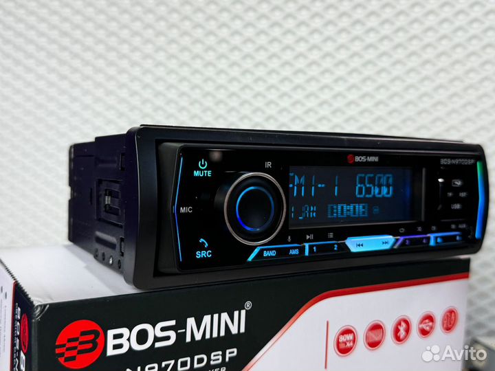 Магнитола процессорная bos mini n970dsp