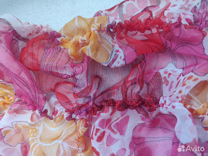 Шарф розовый