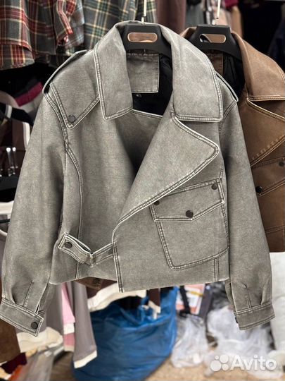 Кожаная куртка косуха 42 44 46