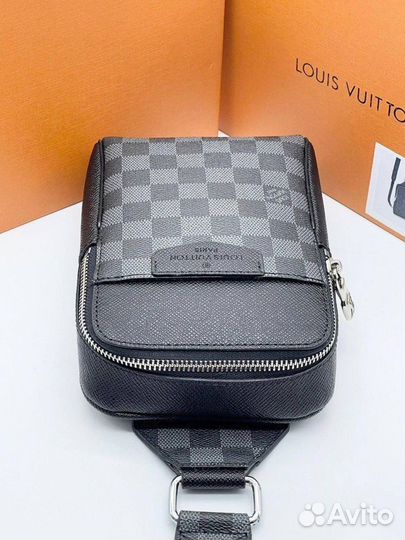 Сумка louis vuitton sling мужская натуральная кожа