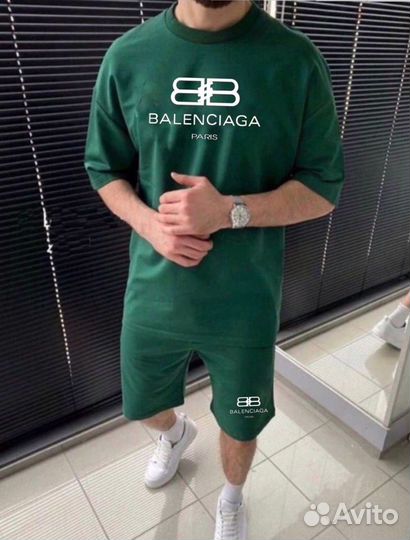 Спортивный костюм Balensiaga (Футболка+шорты)