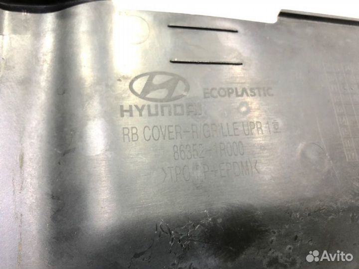 Накладка замка капота Hyundai Solaris хэтчбек 2013