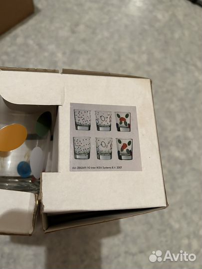 Стаканы IKEA godis mix 6 штук