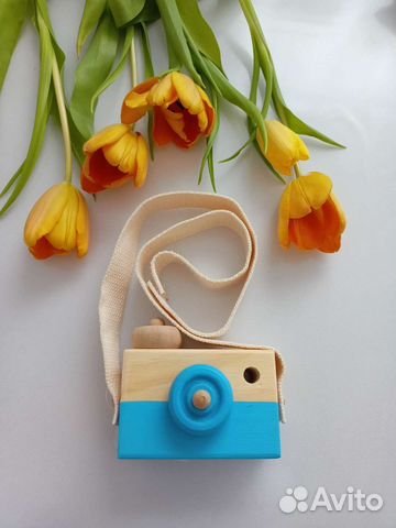 Деревянные игрушки фотоаппарат