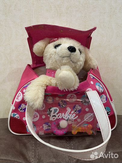 Мягкая игрушка собачка в сумке Barbie