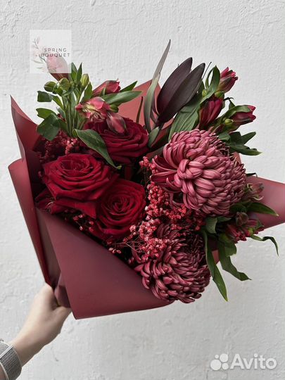 101 роза Цветы