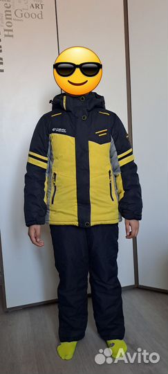 Горнолыжный зимний костюм детский 146
