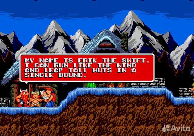 The Lost Vikings Sega, английская версия