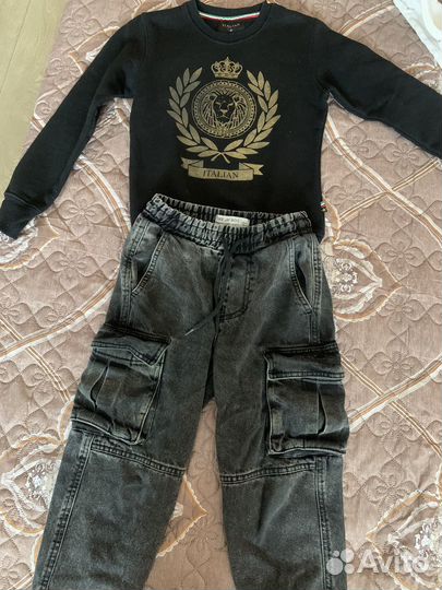 Джинсы и толстовка для мальчика