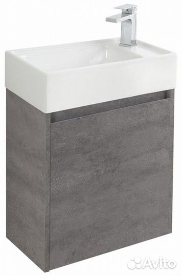 Тумба с раковиной BelBagno Kraft Mini 50R-7045-KL Cemento Grigio