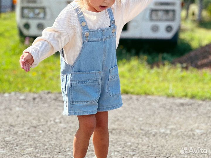 Джинсовый комбинезон 86