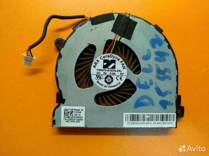 Б/У Вентилятор, кулер для ноутбука Dell
