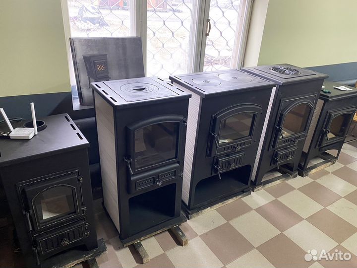 Печь камин для дома Везувий пк-03(224) с плитой т