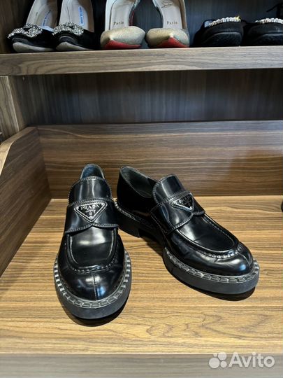 Лоферы Prada, оригинал, чек