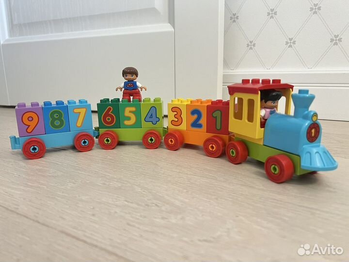 Lego duplo паравозик с цифрами