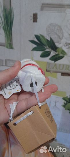 Сувенир новогодний. Заяц в шапке. Новый