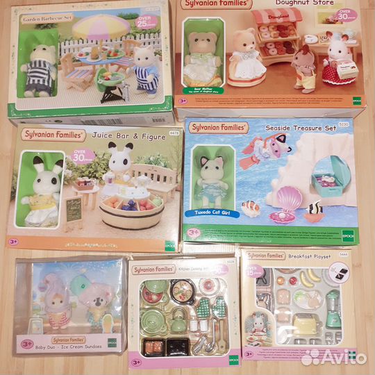 Sylvanian Families Барбекю, Кондитерская, Завтрак