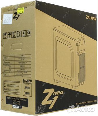 Корпус Zalman Z1 NEO ATX без бп боковое окно, черн