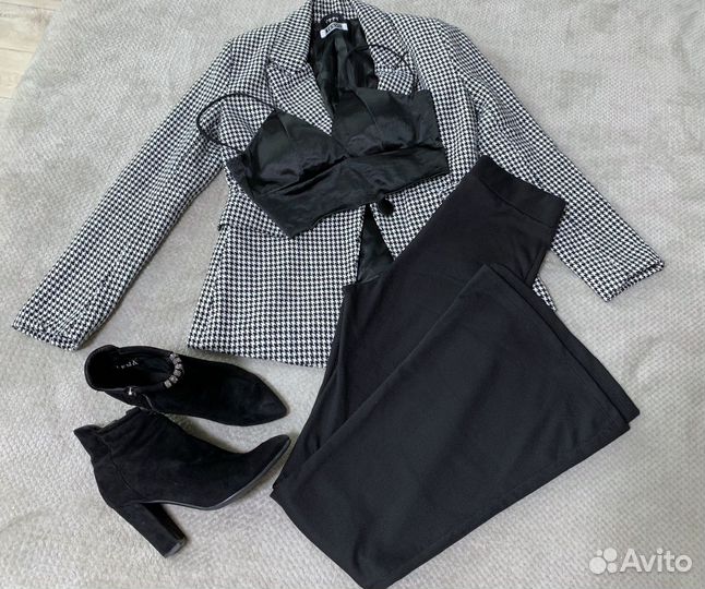 Пиджак леггинсы топ 42 44