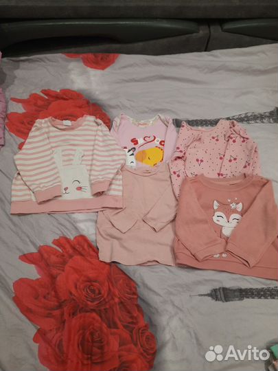 Детская одежда для девочек 86 92 пакетом