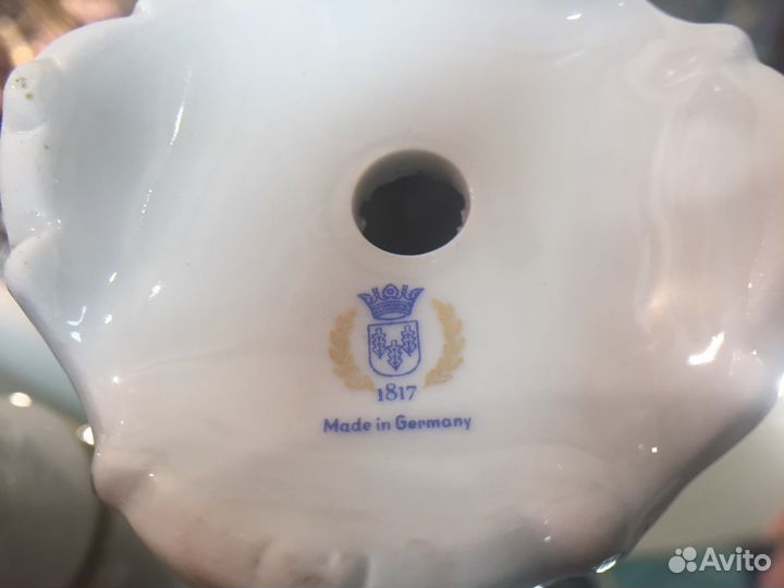 Фарфоровые подсвечники 2 шт. Германия антиквариат