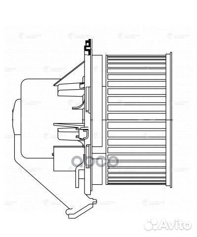 Мотор отопителя MB sprinter -A/C 06- LFh 1504 L