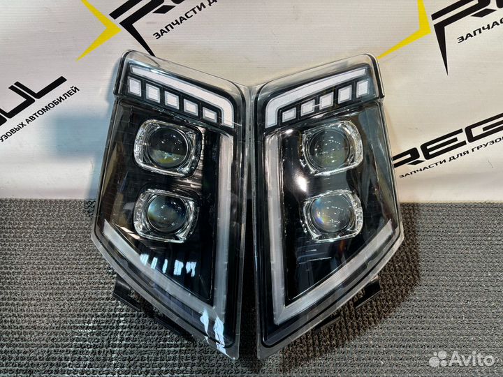 Фара volvo FH LED, черная комплект (правая+левая)