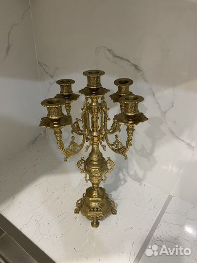 Бронзовые часы настольные