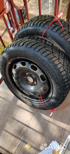 Комплект зимних колес r15