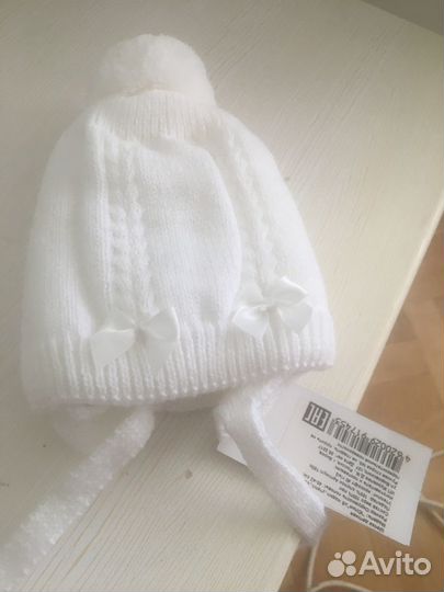 Шапка зимняя для новорожденных