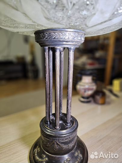 Конфетница СССР хрустальная