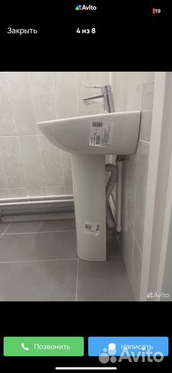 Раковина в ванную с пьедесталом