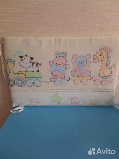 Комплект в кроватку с бортиками 7 предметов