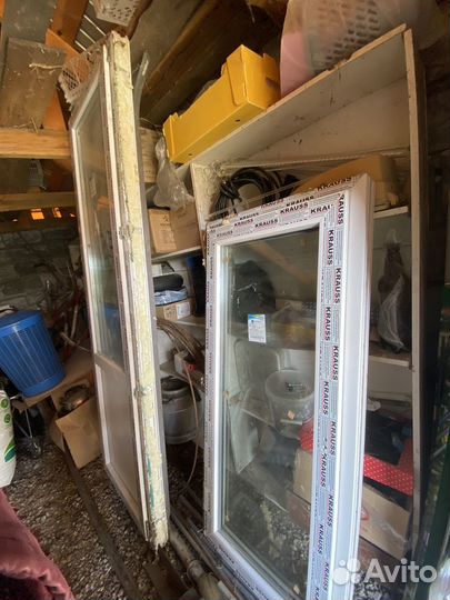 Комплект окно с дверью пластиковые