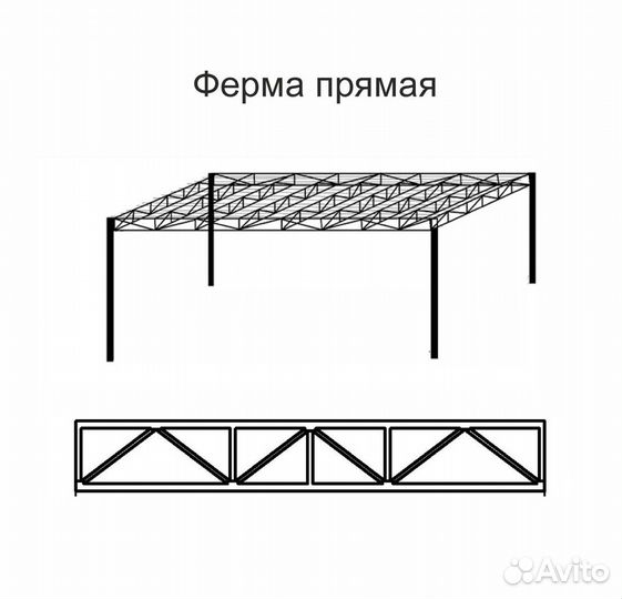 Каркас из металла для павильона