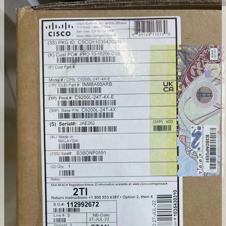 [C9200L-24T-4X-E] Коммутатор Cisco C9200l-24t-4x-E