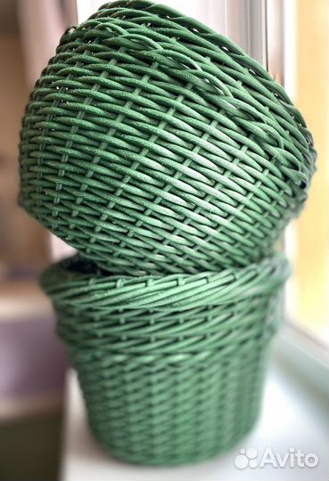 Кашпо из ротанга